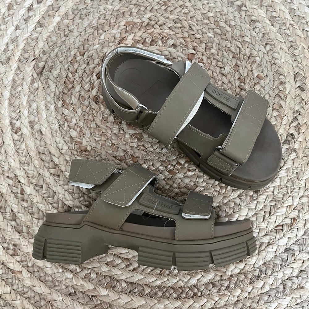 GANNI Recycled Rubber Trekking‎ Sandals US Women’s 6